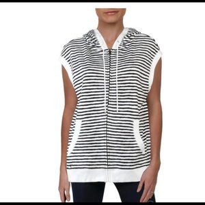 NWT Lauren Ralph Lauren Sleeveless Striped Hoodie